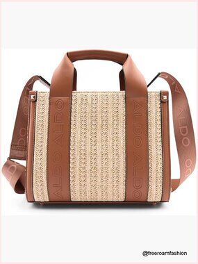 Small Polypropylene Tote Bag with Zipper Closure and Adjustable Strap